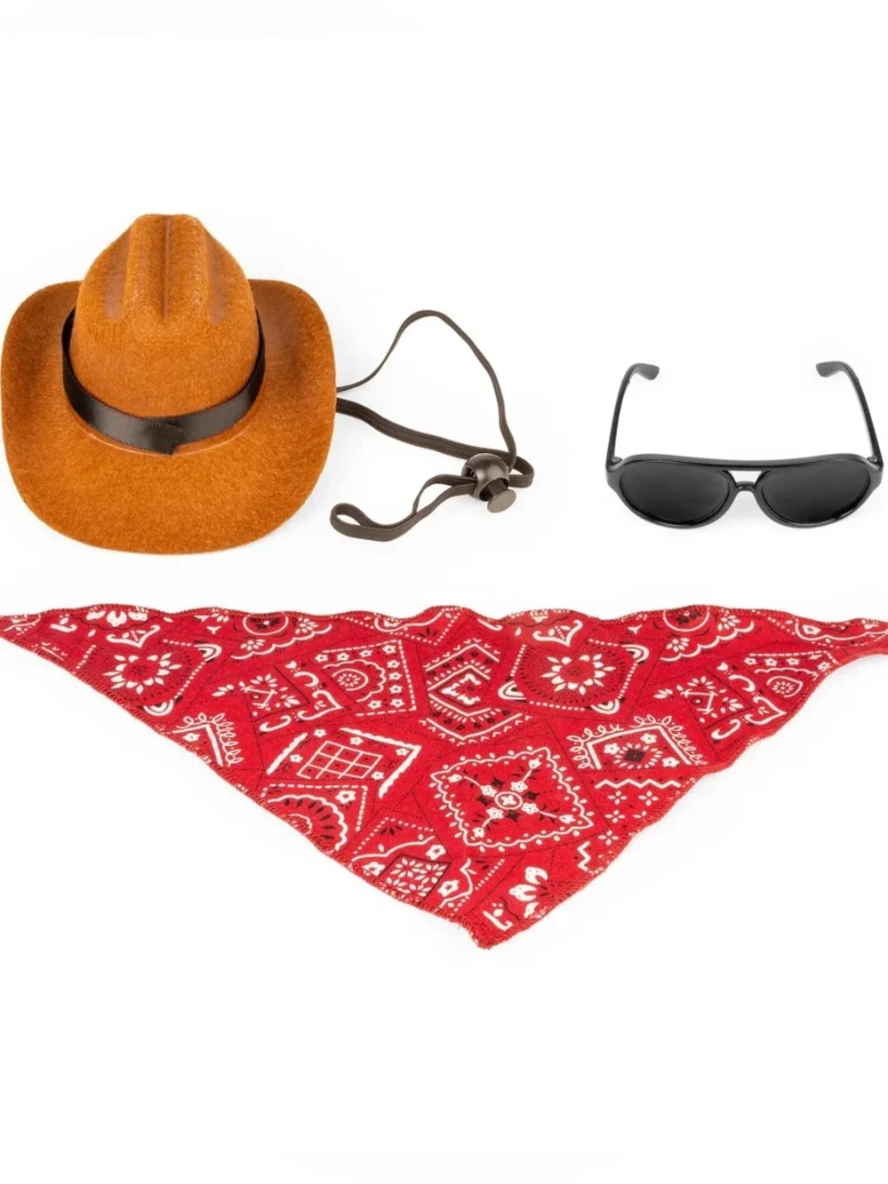 Cowboy Hat & Accessories for Cats, Small Pets